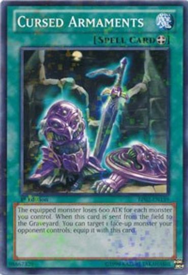 Cursed Armaments (Mosaic Rare) (BP02-EN159) [Battle Pack 2: War of the Giants]