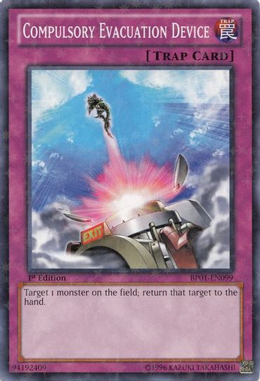 Compulsory Evacuation Device (Starfoil) (BP01-EN099) [Battle Pack: Epic Dawn]