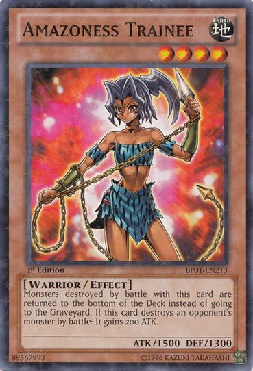 Amazoness Trainee (Starfoil) (BP01-EN213) [Battle Pack: Epic Dawn]