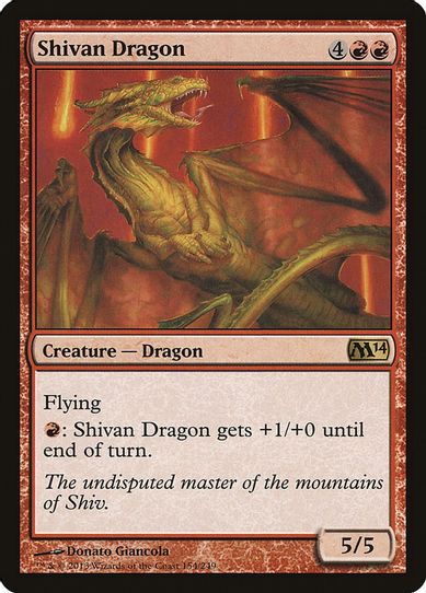 Shivan Dragon (154) [Magic 2014 (M14)]