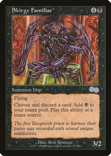 Skirge Familiar (157) [Urza's Saga]