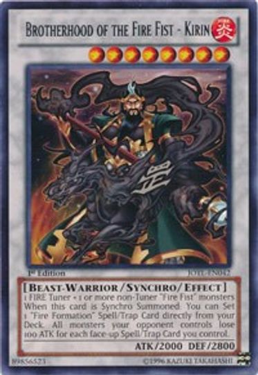 Brotherhood of the Fire Fist - Kirin (JOTL-EN042) [Judgment of the Light]