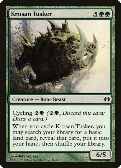 Krosan Tusker (59) [Duel Decks: Heroes vs. Monsters]