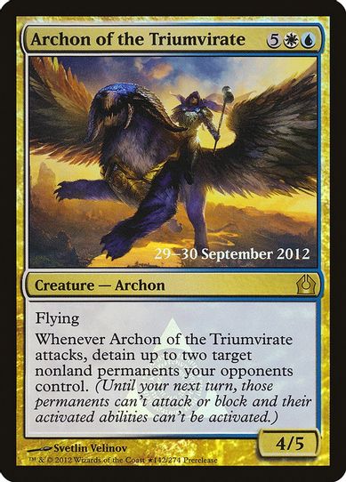 Archon of the Triumvirate (142) [Prerelease Cards]