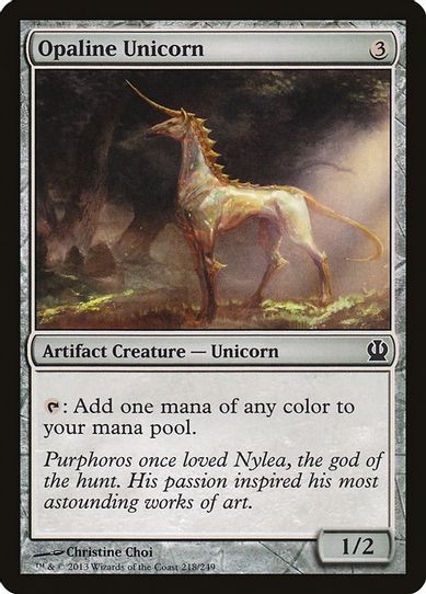 Opaline Unicorn (218) [Theros]