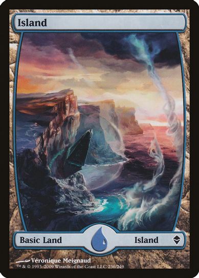 Island - Full Art (236) [Zendikar]