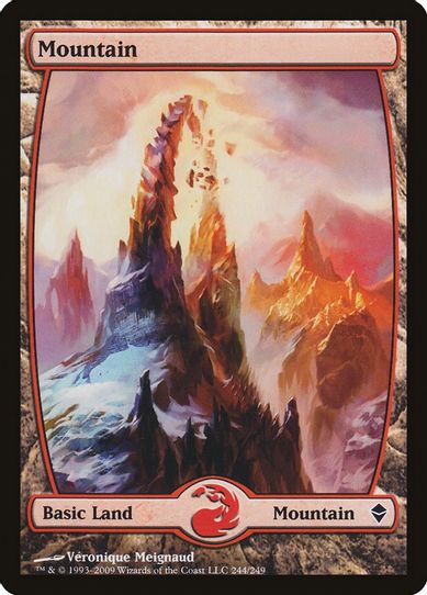 Mountain - Full Art (244) [Zendikar]