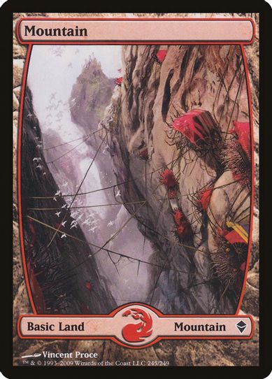 Mountain - Full Art (245) [Zendikar]