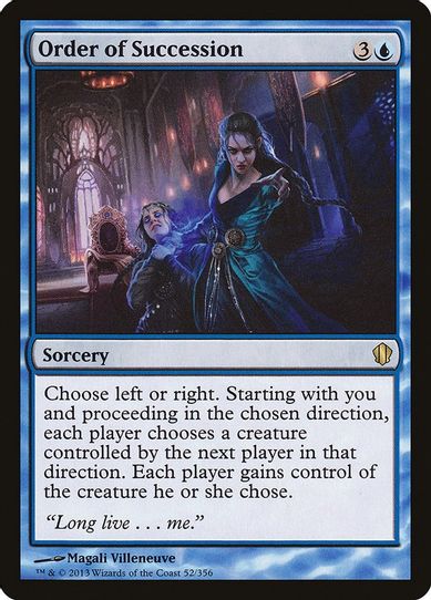 Order of Succession (52) [Commander 2013]