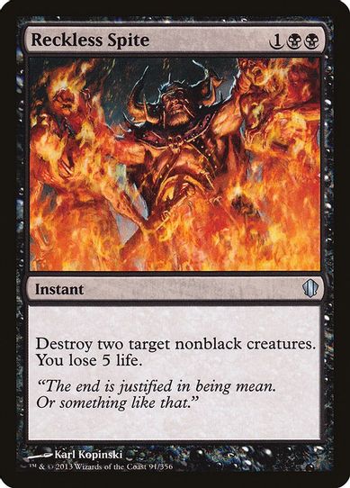 Reckless Spite (91) [Commander 2013]