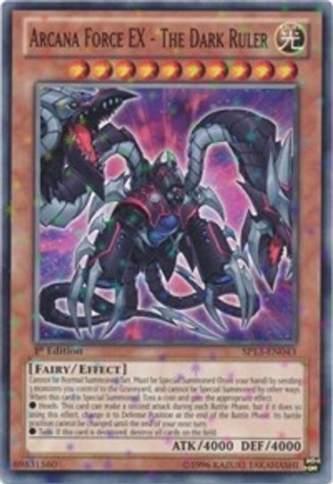 Arcana Force EX - The Dark Ruler (Starfoil) (SP13-EN043) [Star Pack 20 Pokemon Plug Arcana Force EX - The Dark Ruler (Starfoil) (SP13-EN043) [Star Pack 20 Pokemon Plug