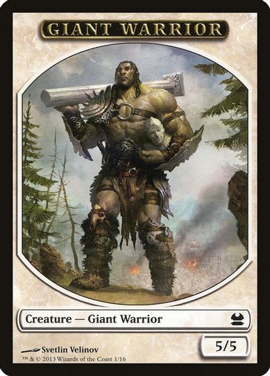 Giant Warrior Token [Modern Masters]