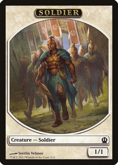 Soldier Token (Velinov) (3) [Theros]
