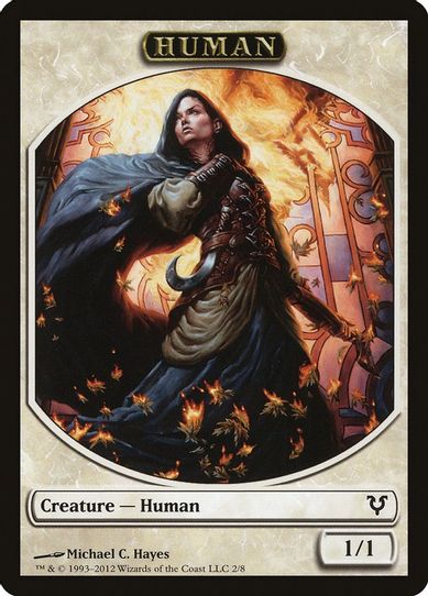 Human Token (White) [Avacyn Restored]