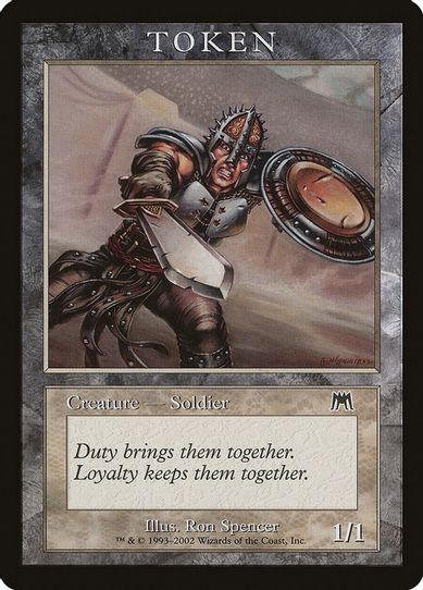 Soldier Token (Onslaught) [Magic Player Rewards]