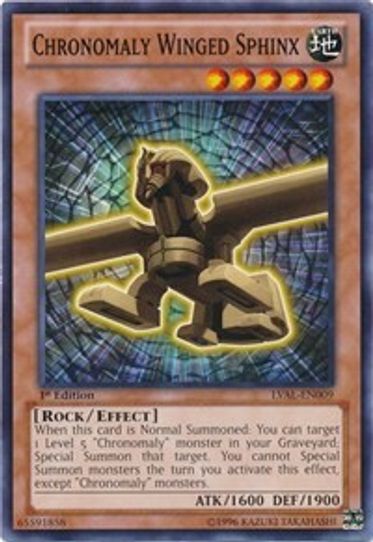 Chronomaly Winged Sphinx (LVAL-EN009) [Legacy of the Valiant]