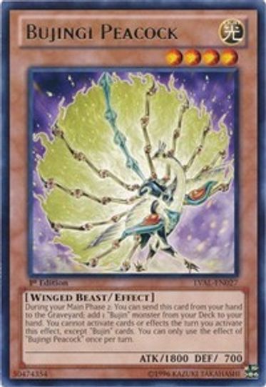 Bujingi Peacock (LVAL-EN027) [Legacy of the Valiant]