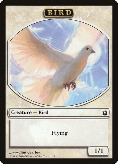 Bird Token (White) (1) [Born of the Gods]
