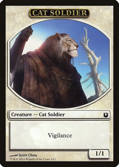 Cat Soldier Token (2) [Born of the Gods]