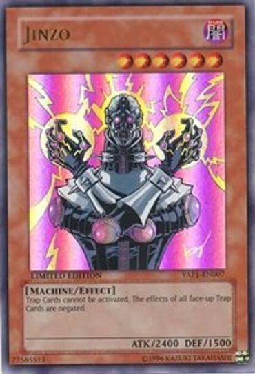 jinzo card yugioh Limited Edition 24k Gold Plated Metal Ingot You will receive the Unlimited Edition version of this card. Yu-Gi-Oh - Jinzo Psv-000 -