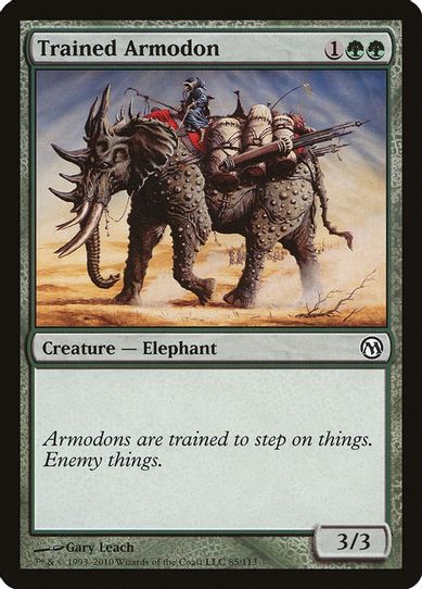 Trained Armodon (85) [Duels of the Planeswalkers]
