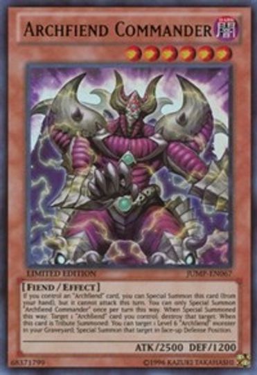 Archfiend Commander (JUMP-EN067) [Shonen Jump Magazine Promos]
