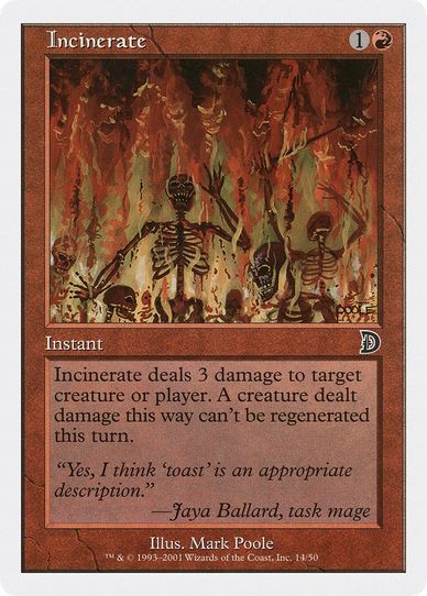 Incinerate (14) [Deckmasters Garfield vs Finkel]