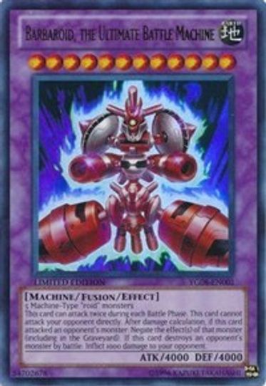 Barbaroid, the Ultimate Battle Machine (YG08-EN001) [Yu-Gi-Oh! GX Manga Promotional Cards]