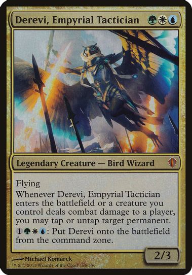 Derevi, Empyrial Tactician (Commander ) (186) [Oversize Cards]