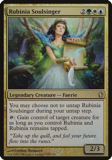 Rubinia Soulsinger (Commander ) (207) [Oversize Cards]