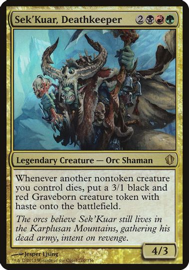 Sek'Kuar, Deathkeeper (Commander ) (210) [Oversize Cards]
