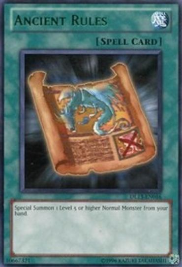 Ancient Rules (Green) (DL13-EN016) [Duelist League Promo]