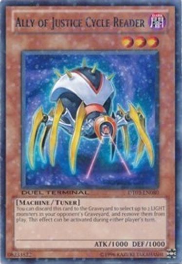 Ally of Justice Cycle Reader (DT03-EN080) [Duel Terminal 3]