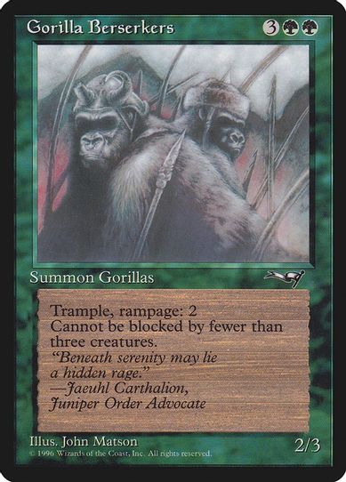 Gorilla Berserkers (Closed Mouth) (76) [Alliances]