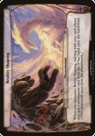 Reality Shaping (Planechase ) (6) [Oversize Cards]