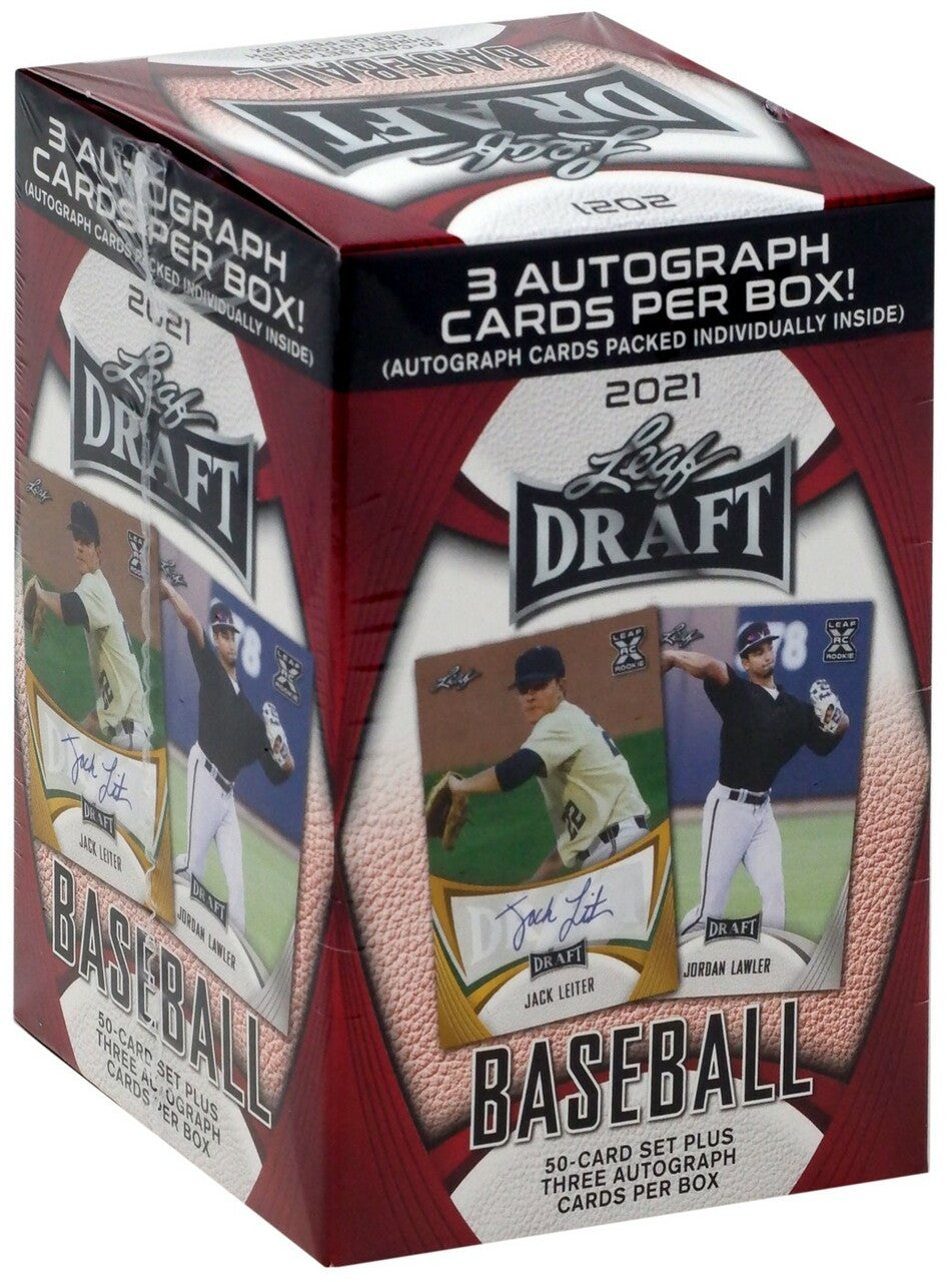 2021 LEAF DRAFT BASEBALL 53 CT. HOBBY BLASTER BOX