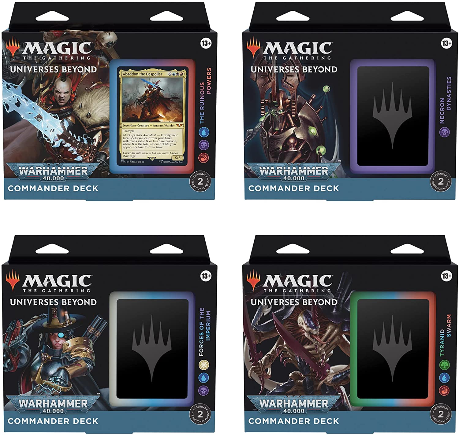 Magic the Gathering: Universes Beyond - Warhammer 40,000 (40K) Commander Decks & Cases