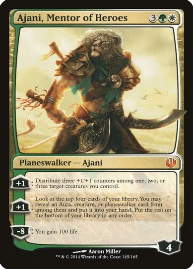 Ajani, Mentor of Heroes (145) [Journey Into Nyx]