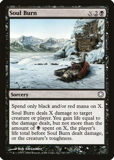 Soul Burn (161) [Coldsnap Theme Deck Reprints]