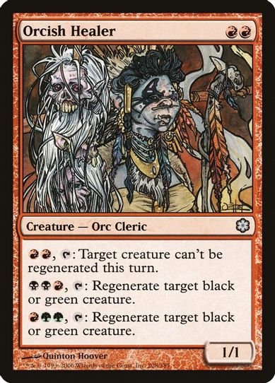 Orcish Healer (208) [Coldsnap Theme Deck Reprints]