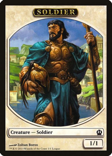 Soldier Token (Theros) (1) [League Promos]