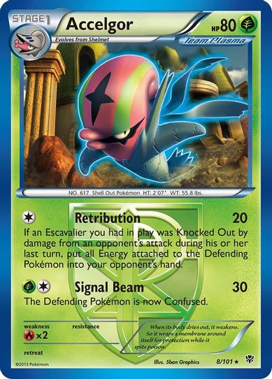 Accelgor (Team Plasma) (8/101) [Black & White: Plasma Blast]