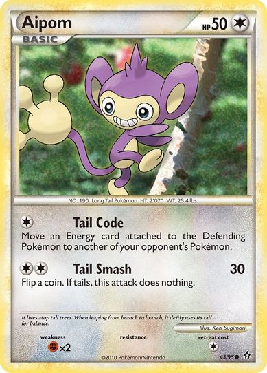 Aipom (43/95) [Heartgold & Soulsilver: Unleashed]
