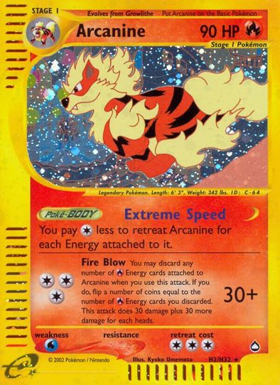 Arcanine (H2) [Aquapolis]