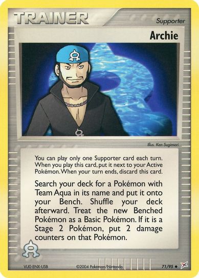 Archie (71/95) [EX: Team Magma Vs Team Aqua]