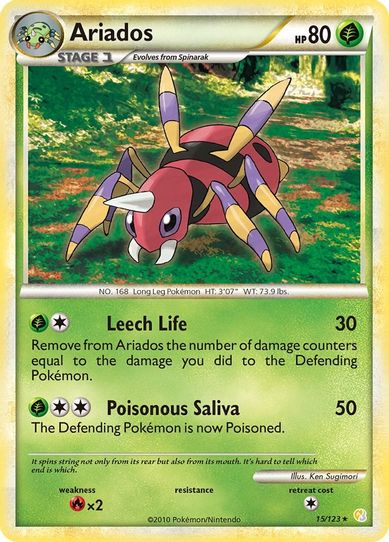 Ariados (15/102) [HeartGold SoulSilver]