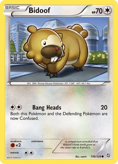 Bidoof (106/124) [Dragons Exalted]