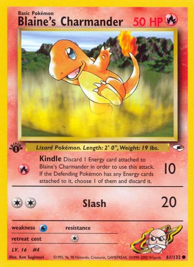 Blaine's Charmander (61/132) [Gym Heroes]
