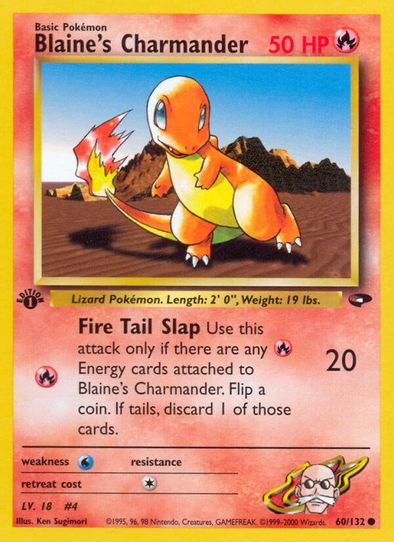 Blaine's Charmander (60/132) [Gym Challenge]