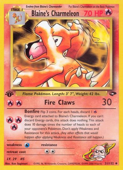Blaine's Charmeleon (31/132) [Gym Challenge]